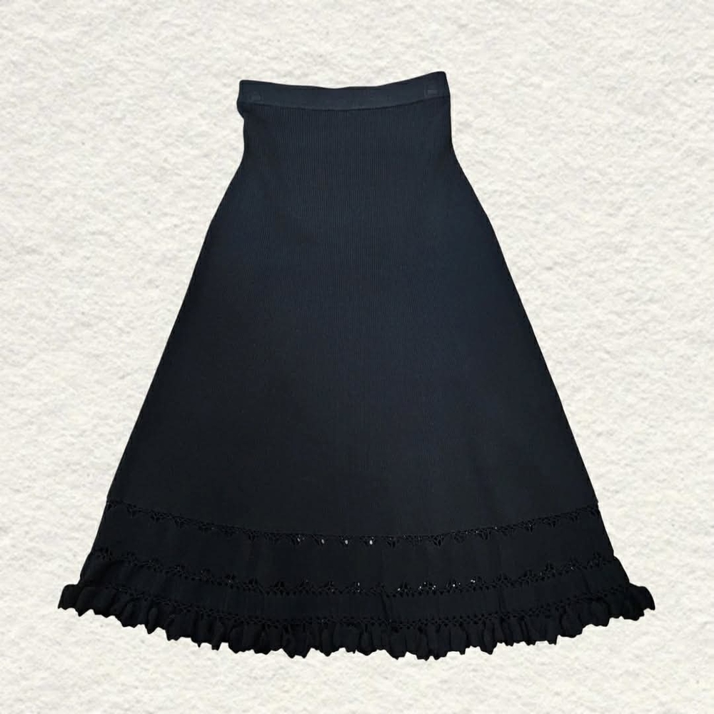 Ulla Johnson Black Ruffle Skirt Set - Picture 5 of 9